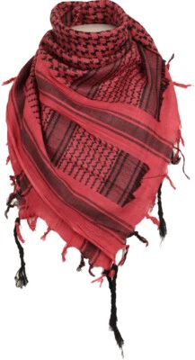 100 % algodón Shemagh bufanda en la cabeza - varios colores bufanda militar Keffiyeh del ejército - Imagen 1 de 4