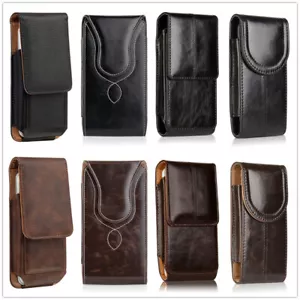 Vertikal Leder Handy Tasche Hülle Gürtel Clip Halter für iPhone 8 7 6s Plus - Bild 1 von 27