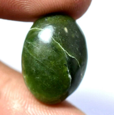 16.80 Ct Natural Green Serpentine Untreated Translucent Top Quality Gemstone - Image 1 of 4