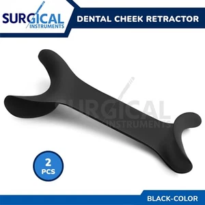 2 Stck. Wangenlippenretraktor Zahn Doppelkopf Mundöffner Metallhaken (schwarz) - Bild 1 von 9
