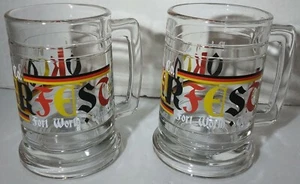 2er Set Rahr & Sons Brauerei 2015 OKTOBERFEST Glas Bierkrüge 16 flüssige Unzen Fuß Wert - Bild 1 von 11