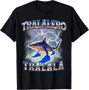 Tralalero Tralala Funny Shark Meme Bootleg T-shirt Unisex T-shirt - Picture 1 of 4