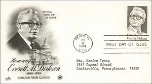 First Day Cover, Scott 1874, Postmarked Pekin, IL, Jan 4, 1981 - Picture 1 of 2