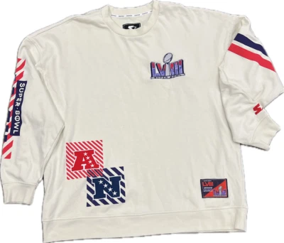 NUEVO Super Bowl LVIII Starter Event Exclusivo Limitado Grande Pullover Sudadera Foto 1 de 4