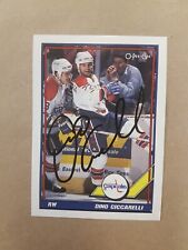 Dino Ciccarelli Autograph Card Signed Hockey OPC 426 1991