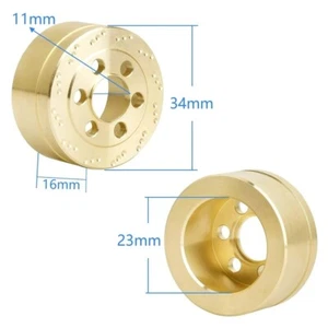 Bloque de peso de rueda de latón sobre orugas RC apto para llantas Beadlock de 1,9/2,2 pulgadas para... - Imagen 1 de 6