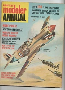 American Modeler Annual Magazine 1963 Curtiss P-40F Aviation Planes - Imagen 1 de 4