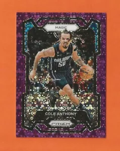 2023-24 Prizm Fast Break Purple Disco Prizm Cole Anthony #d 66/75 ORLANDO MAGIC - Imagen 1 de 2