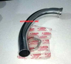 Yamaha RX100 Exhaust Pipe + Nut Ring Bend Pipe RX135 RX125 RX 100. - Bild 1 von 3