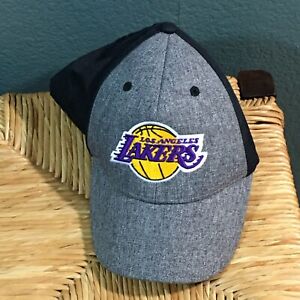 NBA LOS ANGELES LAKERS baseball cap one size fits all Gray and black w/ Logo 