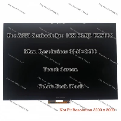 ASUS Zenbook Pro 16X OLED Laptop UX7602 LCD Montage 16" 60Hz UHD+ 100% DCI-P3 - Bild 1 von 4