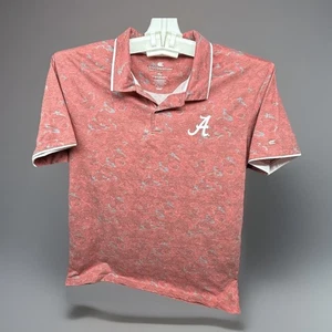 Colosseum University of Alabama Crimson Tide Red Elephant Print Men's XL Golf - Picture 1 of 9