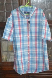 Jungen Vineyard Vines kurzärmliges Baumwollhemd Madras kariert XL Ozeanbrise $ 49,0 - Bild 1 von 6