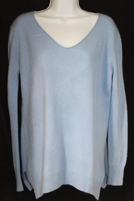 360 Кашемир S светло-синий расслабленный крой 100% кашемир свитер - Изображение 1 из 4