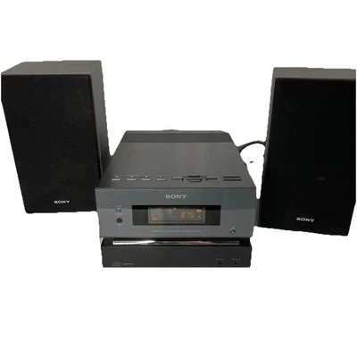 Sony HCD-CBX1 Hi Fi  Micro Stereo Receiver System CD/AM/FM/MP3 Radio Working - Image 1 of 4