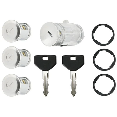 Nuevo juego de cilindros de encendido y bloqueo de 3 puertas 4864651 para Jeep TJ 2002-2006 con 2 llaves Foto 1 de 4