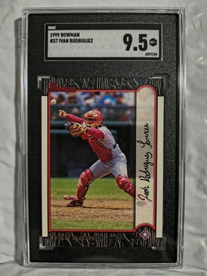 1999 Bowman #37 Ivan Rodriguez SGC 9.5 - Image 1 of 2