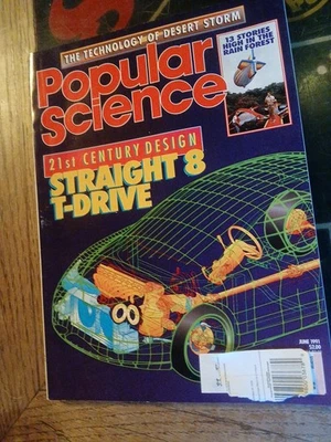 June 1991 Popular Science Magazine - Straight 8 T-Drive - Image 1 of 2