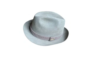 Vintage Stetson Gray Fedora Hat 7 1/4 Imperial Key Club Fur Felted Ultimate  - Picture 1 of 8