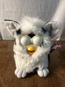 Furby Dalmata 1998 bianco con macchie nere per ricambi o riparazioni - Foto 1 di 9