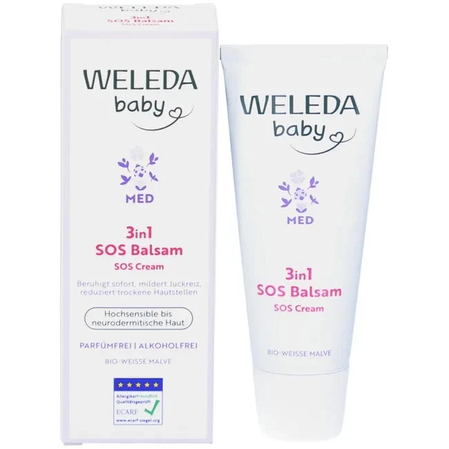 Weleda Baby Med 3in1 SOS Balsam Weiße Malve, 50 ml, PZN 19647709