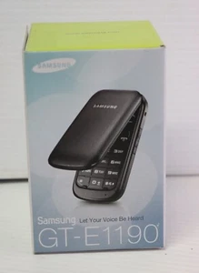 Samsung GT-E1190 Grey Flip Mobile Phone - New In Box - Picture 1 of 5