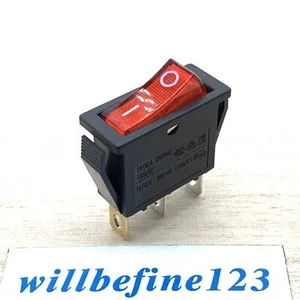 1pc  3Pins Rocker Switch 2Positions 16GPA 250VAC T105/55 RS606-101N011CRB - Picture 1 of 3