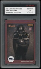 KENNETH WALKER III 2022 PANINI INSTANT STUDIO 1ST GRADED 10 ROOKIE CARD SEAHAWKS
