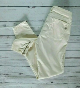 Pantaloni casual Mason's avorio con zip alla caviglia skinny kaki - taglia 27 - Foto 1 di 4