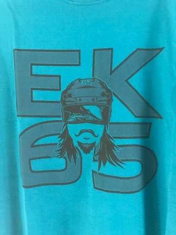 San Jose Sharks Erik Karlsson #65 "EK 65" T- Shirt Size XL Gildan Cover