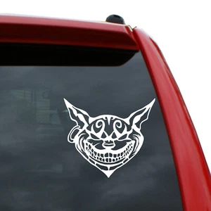 Alice in Wonderland - Cheshire Cat Vinyl Decal | Color: White | 4.4" x 5" - Picture 1 of 1