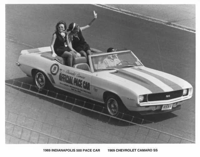 1969 Chevrolet Camaro SS Indianapolis 500 Official Pace Car Press Photo 0059 - Image 1 of 1
