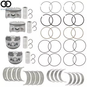Main Rod Bearing & Piston & Rings 2.0L For 2014 2015-2019 Hyundai i401 ix35 Kia - Picture 1 of 8