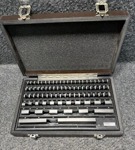 SPI 30-912-0 Gage Block Set Kit 0.05 to 4'' Range 81 Piece with Case - Picture 1 of 10