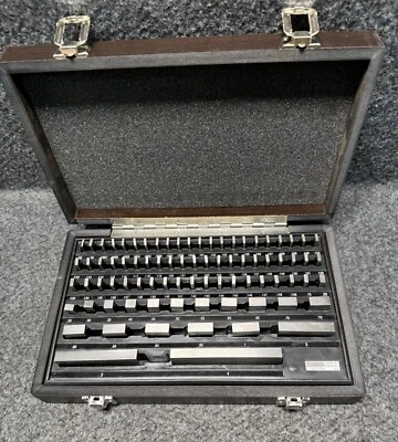SPI 30-912-0 Gage Block Set Kit 0.05 to 4'' Range 81 Piece with Case - Image 1 of 4