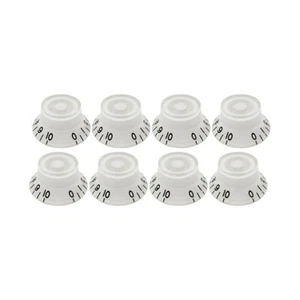 FLEOR 8pcs Knöpfe Tone Volume Control Knöpfe Knopfkappen Weiß - Picture 1 of 8