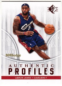 2008-09 SP AUTHENTIC PROFILES: LeBRON JAMES #AP24 CAVALIERS/HEAT ALL-STAR/MVP