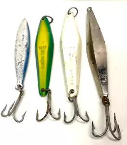 Salas YoYo Metal Fishing Lures Heavy Deep Water Iron 4.1 oz. to 1 lb. Lot of 4 - Picture 1 of 6