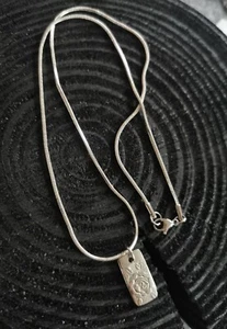 Kette Kettenanhänger aus Besteck Edelstahl Besteckschmuck Rose  Unikat - Bild 1 von 6