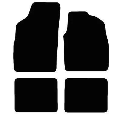for Fiat Panda 2003 to 2012 Tailored Black Car Floor Mats Carpets 4pc - Image 1 of 4