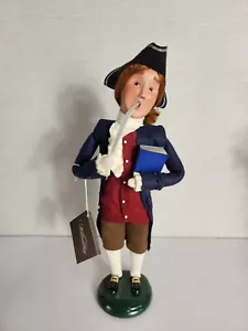 Byers Choice Caroler 2008 Thomas Jefferson Williamsburg 13" Federfederfederfederfederfeder Buch - Bild 1 von 11