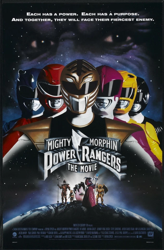Mighty Morphin Power Rangers movie poster print (c) : 11 x 17 inches