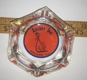 Vintage New & Unused 4" Anchor Inn "Ashtray" Anchor Illinois Excellent Condition - Picture 1 of 3