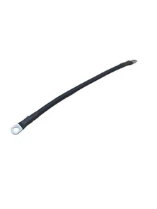 2 AWG Copper 14" Black Battery Cable 3/8" Lugs Wire Car Marine Inverter RV - Picture 1 of 3
