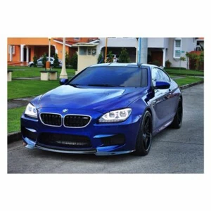 BMW F12 F13 F06 M6 V Style Carbon Fiber Front Spoiler Lip FREE SHIPPING - Picture 1 of 1