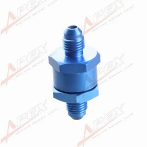 4AN AN4 AN-4 Fuel Non Return One Way Check Valve Petrol Diesel Aluminum Blue - Picture 1 of 3
