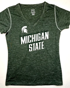 NWOT Pro Edge Michigan State Spartans T-Shirt Women's L 12/14 Short Sleeve Green - Picture 1 of 4
