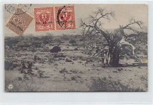 Eritrea - Panorama de las tierras bajas occidentales con baobabs - VER SELLOS Y MATASELLOS - Imagen 1 de 2