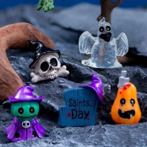 Mini Pumpkin Ornaments Micro Landscape Ghost Festival Ornaments Halloween - Picture 1 of 20