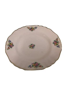 J & G Meakin Pink With Floral Dessert Plate Rosa 7 Inch - Picture 1 of 8